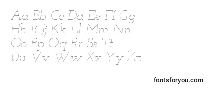 Review of the Josefinslab Thinitalic Font