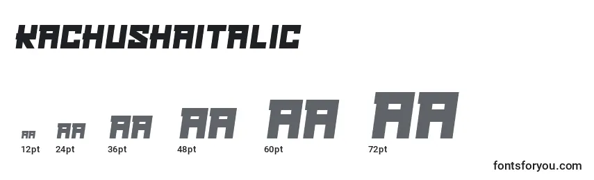 KachushaItalic Font Sizes