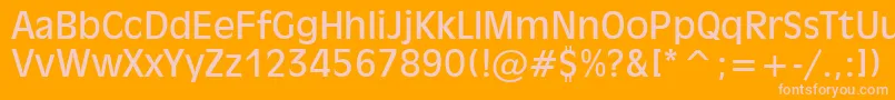 Incised901Bt Font – Pink Fonts on Orange Background