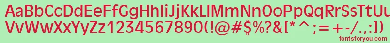 Incised901Bt Font – Red Fonts on Green Background