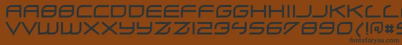 Zero ffy Font – Black Fonts on Brown Background