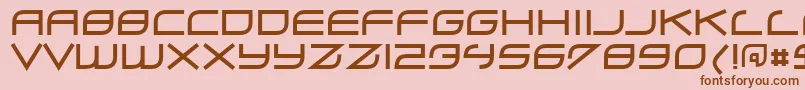 Zero ffy Font – Brown Fonts on Pink Background