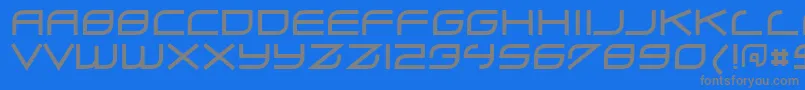 Zero ffy Font – Gray Fonts on Blue Background