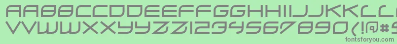 Zero ffy Font – Gray Fonts on Green Background