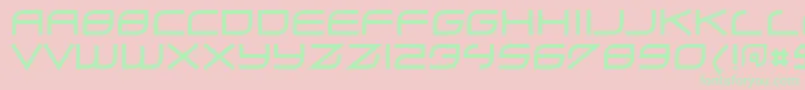 Zero ffy Font – Green Fonts on Pink Background