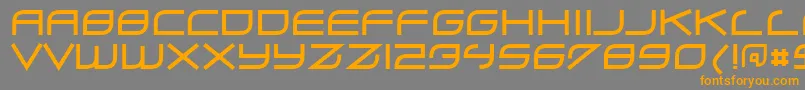 Zero ffy Font – Orange Fonts on Gray Background