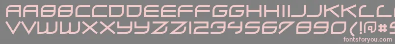 Zero ffy Font – Pink Fonts on Gray Background