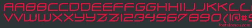 Zero ffy Font – Red Fonts on Black Background