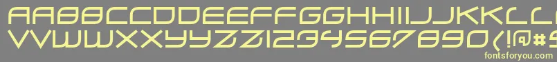 Zero ffy Font – Yellow Fonts on Gray Background