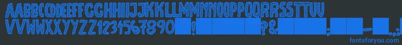 JmhEscamasBlack Font – Blue Fonts on Black Background