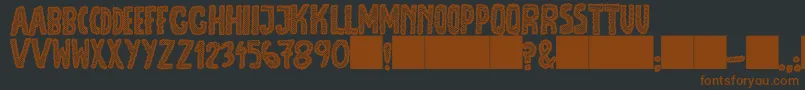 JmhEscamasBlack Font – Brown Fonts on Black Background