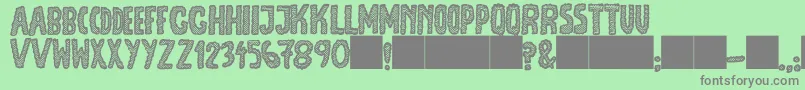 JmhEscamasBlack Font – Gray Fonts on Green Background