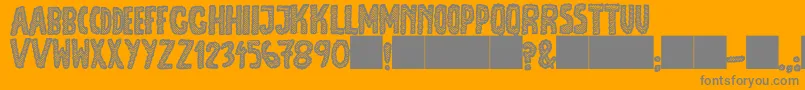 Шрифт JmhEscamasBlack – серые шрифты на оранжевом фоне