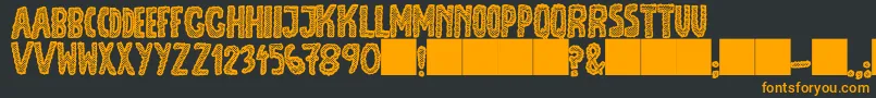 Шрифт JmhEscamasBlack – оранжевые шрифты на чёрном фоне