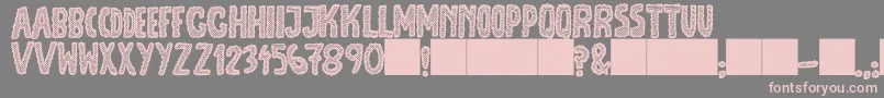 JmhEscamasBlack Font – Pink Fonts on Gray Background