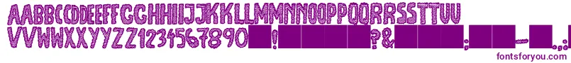 JmhEscamasBlack-Schriftart – Violette Schriften auf weißem Hintergrund