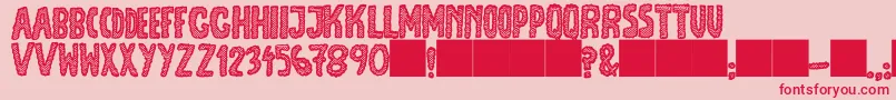 JmhEscamasBlack Font – Red Fonts on Pink Background