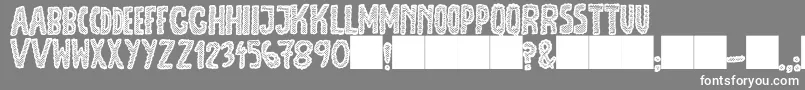 JmhEscamasBlack Font – White Fonts on Gray Background