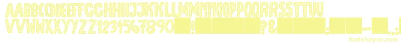 Шрифт JmhEscamasBlack – жёлтые шрифты