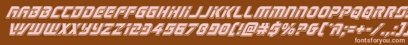 Legiosabinapunchital Font – Pink Fonts on Brown Background