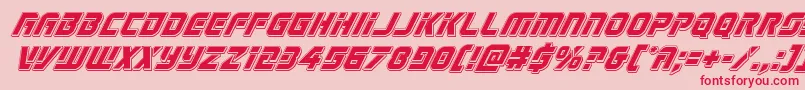 Legiosabinapunchital Font – Red Fonts on Pink Background