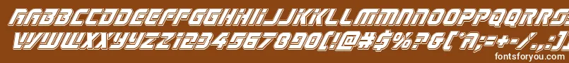 Legiosabinapunchital Font – White Fonts on Brown Background