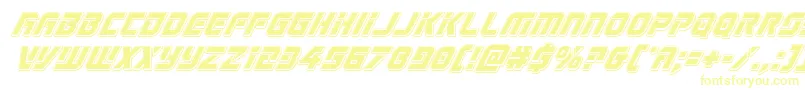 Legiosabinapunchital Font – Yellow Fonts on White Background