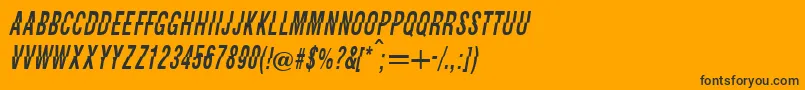 Faysie Font – Black Fonts on Orange Background