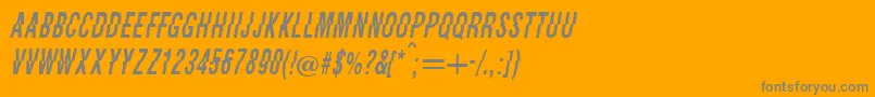 Faysie Font – Gray Fonts on Orange Background
