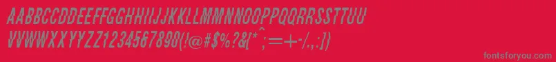 Faysie Font – Gray Fonts on Red Background