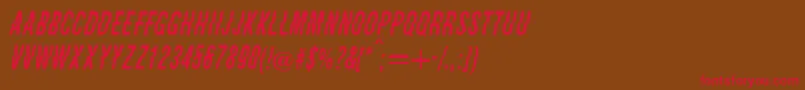 Faysie Font – Red Fonts on Brown Background