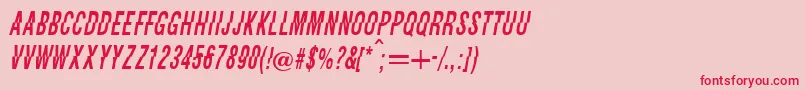 Faysie Font – Red Fonts on Pink Background