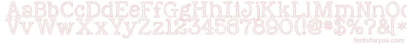Kgnexttomesketched-fontti – vaaleanpunaiset fontit
