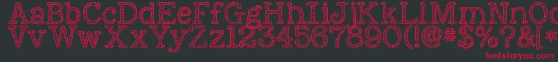 Kgnexttomesketched Font – Red Fonts on Black Background