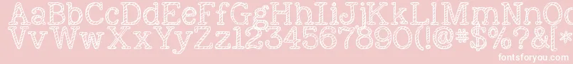 Kgnexttomesketched Font – White Fonts on Pink Background