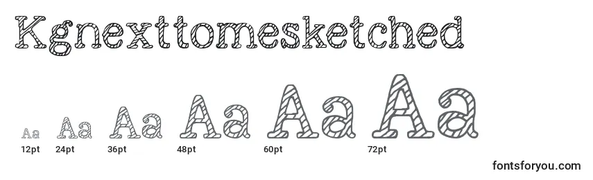 Kgnexttomesketched Font Sizes