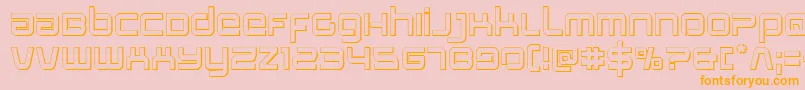 Stareagle3D Font – Orange Fonts on Pink Background