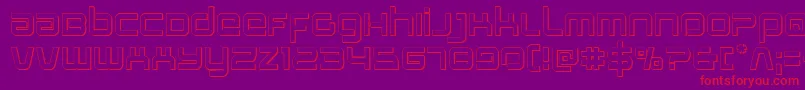 Шрифт Stareagle3D – красные шрифты на фиолетовом фоне