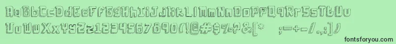 Laboldyta Font – Black Fonts on Green Background