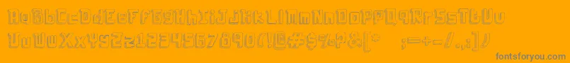 Laboldyta Font – Gray Fonts on Orange Background