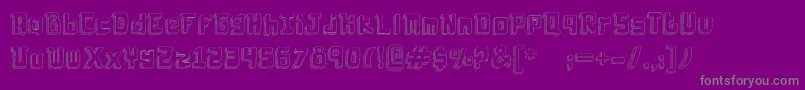 Laboldyta Font – Gray Fonts on Purple Background