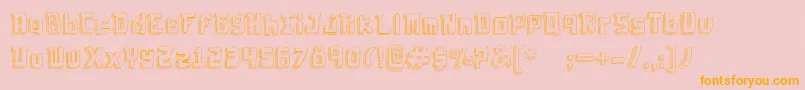 Laboldyta Font – Orange Fonts on Pink Background