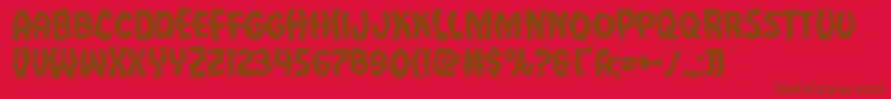 Vampirebrideruin Font – Brown Fonts on Red Background