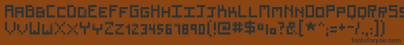 Renew Font – Black Fonts on Brown Background