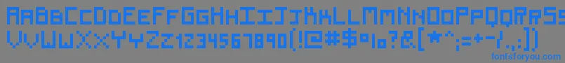 Renew Font – Blue Fonts on Gray Background