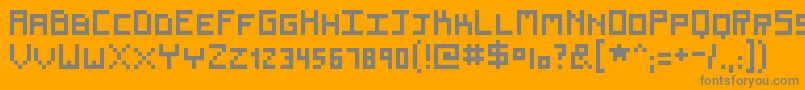 Renew Font – Gray Fonts on Orange Background