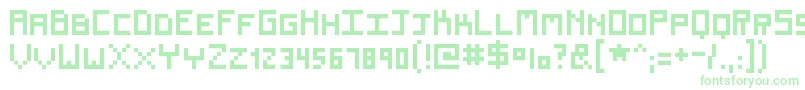 Renew Font – Green Fonts on White Background