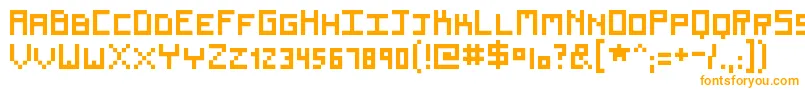 Renew Font – Orange Fonts on White Background