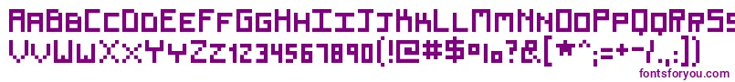 Renew Font – Purple Fonts on White Background