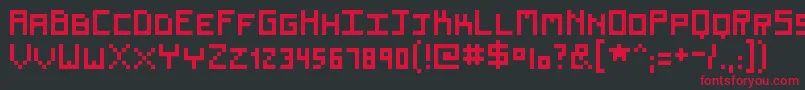Renew Font – Red Fonts on Black Background
